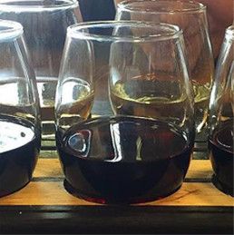 wine flight glasses